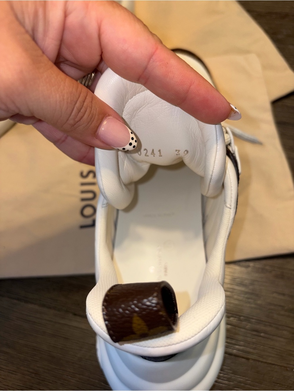Louis Vuitton White & Brown Archlight Sneaker Boots - Picture 5 of 8